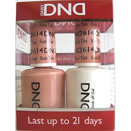 DND Nail Polish Gel & Matching Lacquer Set (614 - Sun (Best Nail Color For Tan Skin)