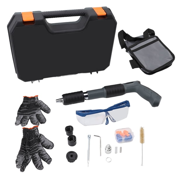 Minimáquina para clavar clavos, manual, insonorizada, portátil, herramienta eléctrica para sujetar paredes de ladrillo rojo y hormigón