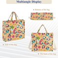 thumbnail image 5 of FORMRS Womens Corduroy Tote Bag Crossbody Shoulder Purse Handbag with Detachable Strap, Penguins Beach Pattern, 5 of 6