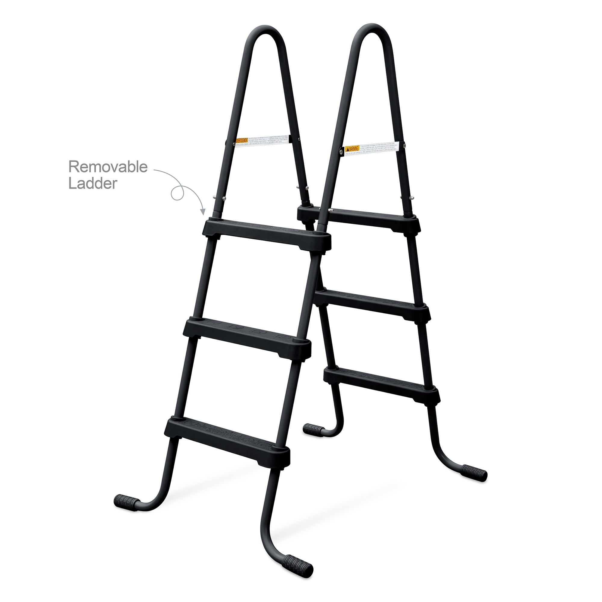 Funsicle 36 Inch SureStep 3 Stair Outdoor Above-Ground Swimming Pool Ladder, Black