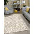 thumbnail image 3 of Unique Loom Chindi Jute Collection Area Rug (5' 1" x 8' Rectangle White/Natural), 3 of 10