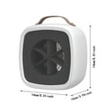 thumbnail image 7 of HIBIBUD 2026 New Portable Small Sun Heater Small Mini Home Office Desktop Under the Table 6-Inch Electric Heater Small Sun for Home, Office, Desktop, Table, Personal Use, Small Spaces, 7 of 7