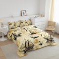 thumbnail image 3 of Erosebridal Sailboat Comforter Sets King Size, Ocean Anchor Comforters & Duvets, Marine Lighthouse Decor, 3-Piece, 3 of 7