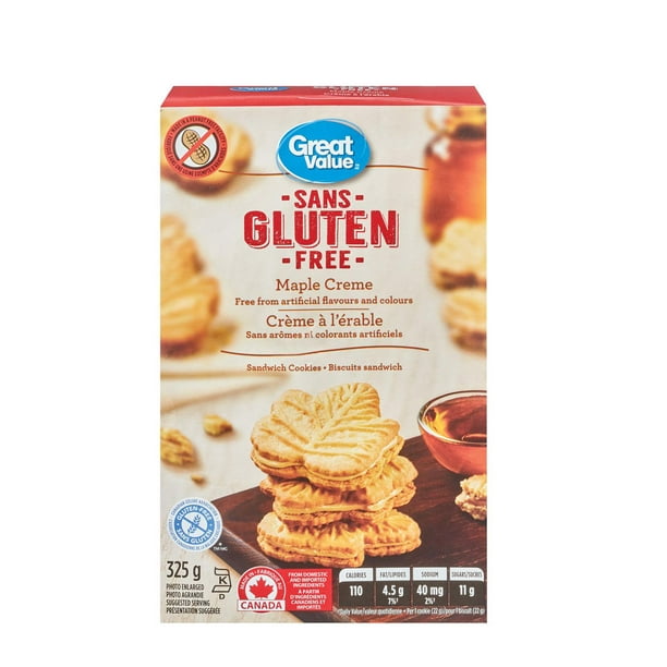 Great Value Gluten Free Maple Cream Sandwich Cookies 325 G Walmart Ca