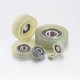 thumbnail image 5 of PU Polea Rodillo Rodamiento 20x56x20mm Poliuretano Revestido Guía Rueda para Industrial, Verde, 5 of 5