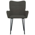 thumbnail image 2 of vidaXL Dining Chairs 2 pcs Dark Grey Velvet, 2 of 5