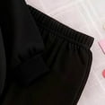 thumbnail image 6 of mgoYE Toddler Girls Clothes 4T Girls 2 Piece Outfits Long Sleeve Butterfly Sweatshirt & Flared Pants Fall Clothing Set(Black,3-4 Years), 6 of 9