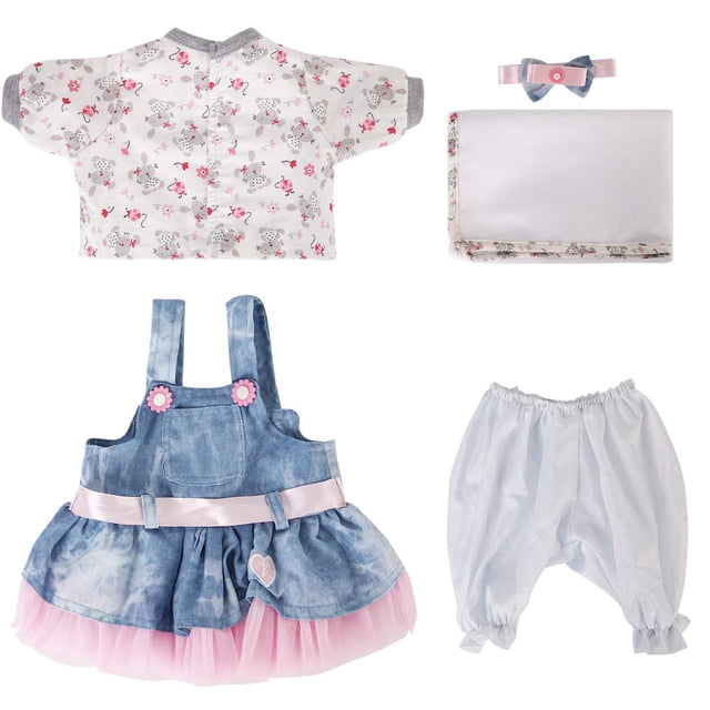 Set de ropa para la muñeca Reborn Baby Doll Cowboy de 16 a 18 pulgadas