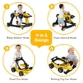 thumbnail image 6 of Infans 4-in-1 Baby Walker Foldable Activity Push Walker Adjustable Height Yellow, 6 of 7