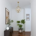 thumbnail image 3 of Livex Lighting - Arabella - 4 Light Globe Convertible Chandelier In Shabby Chic, 3 of 17