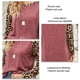 thumbnail image 5 of Blusa de manga larga con estampado de leopardo y cuello redondo para mujer, estilo informal, para citas, rojo vino M, 5 of 6