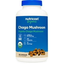 Nutricost Chaga Mushroom Capsules 1000mg, 75 Servings, 150 Capsules- Supplement