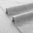 thumbnail image 3 of Pure Era  King Size Flat Sheet/Top Sheet ONLY 100% Jersey CottonSuper Soft Breathable(1-Pack,Heathered Grey), 3 of 6