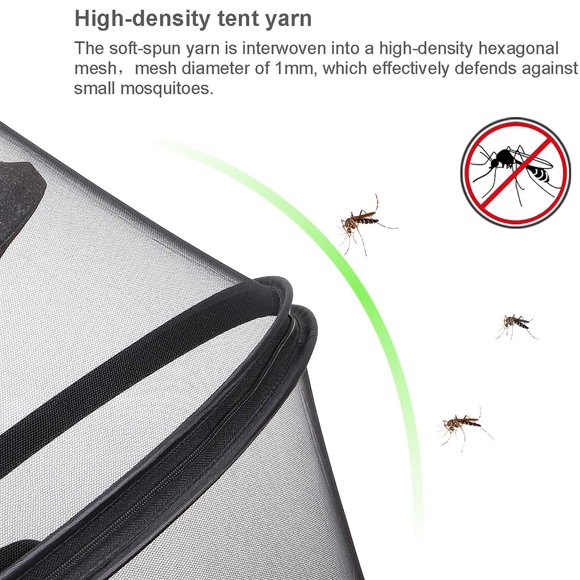Mosquitera universal para cochecito de bebé, mosquitera con cremallera para capazo, cuna de viaje, cochecito