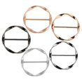 thumbnail image 4 of Fixed Adjustable Clothing Corner Buckle Metal Circle Scarf Clips for Women 5Pcs, 4 of 5
