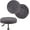 grey, variant on 2 Pack Stretch Velvet Bar Stool Covers - Round Elastic Seat Slipcovers for 16-18" Diameter, Washable
