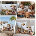 thumbnail image 5 of Funny Cow Fall Outdoor Waterproof Pillow Covers, Thanksgiving Pumpkin Bathtub Auqa Gradient Decorative Rectangle Throw Pillowcase Sofa Cushion Sham for Patio/Couch/Chair, 20"x12" 2 Pack, 5 of 8