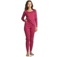 thumbnail image 2 of Leveret Womens Two Piece Cotton Pajamas Black Hearts S, 2 of 2