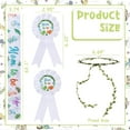 thumbnail image 3 of Dinosaur Baby Shower Decorations Pastel, Dino Mom to Be Maternity Sash Mom Dad to Be Button Pin Flower Crown Headband for Dinosaur Hatching Soon Baby Shower Gender Reveal Decorations, 3 of 3