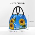 thumbnail image 2 of Easygdp Blue Sky Sunflower Bolsa de Almuerzo Insulada Grande, Forro de Aluminio, Diseño Espacioso, a Prueba de Fugas, Ideal para Trabajo, Picnics, Viajes y Actividades al Aire Libre, 2 of 6
