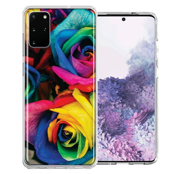 MUNDAZE For Samsung Galaxy S20 Plus Colorful Roses Design Double Layer Phone Case Cover