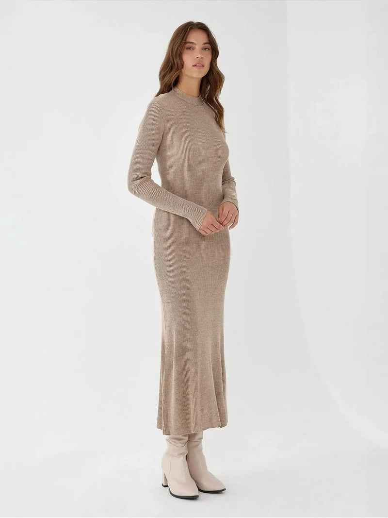 Open Back Maxi Knit Dress - Walmart.com Open Back Maxi Knit Dress - Walmart.com