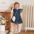 thumbnail image 1 of Dave Bella Vestidos de niña Bebé infantil Malla Estilo extranjero Noble Monedero de manga corta Princesa de verano DB2235169, 1 of 5