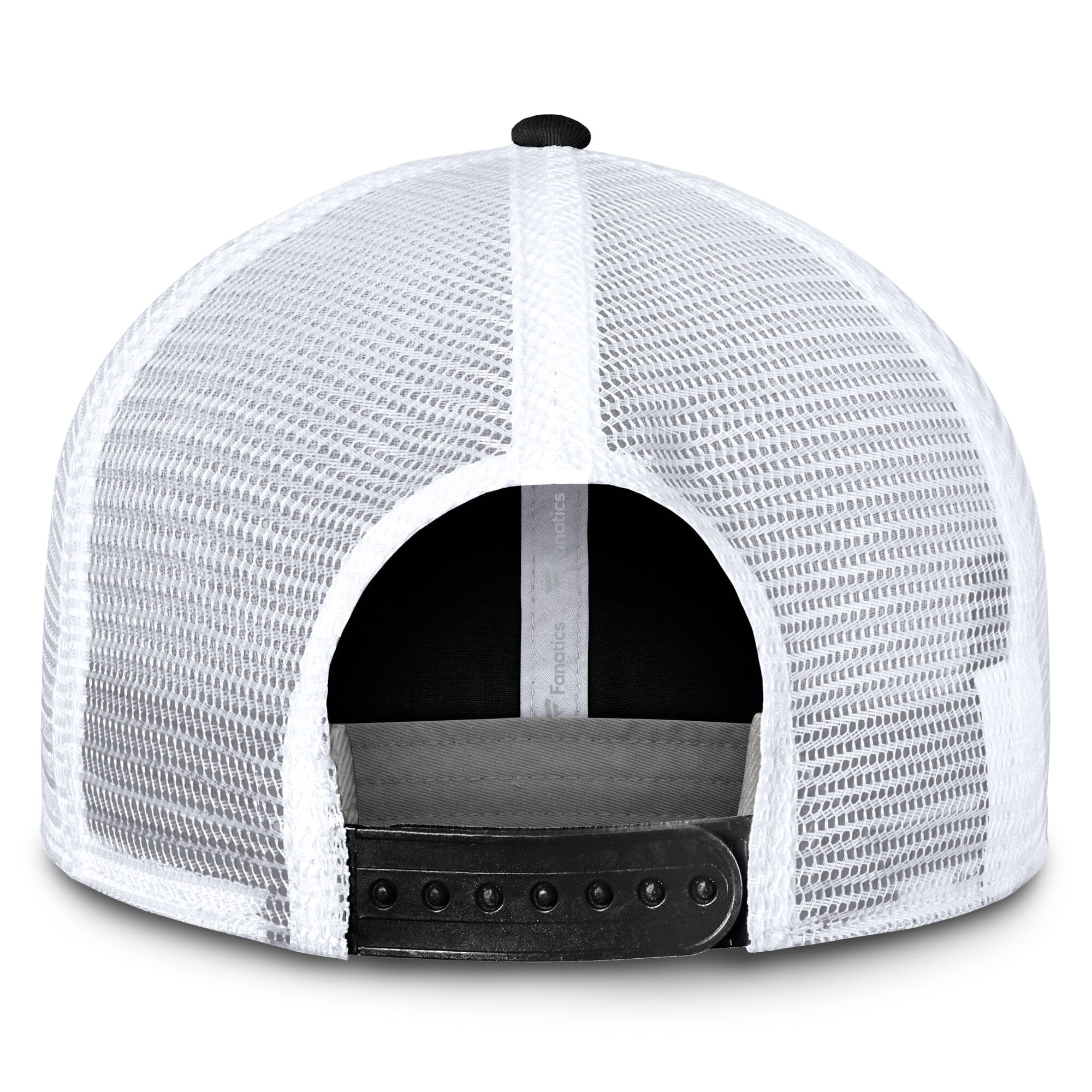 Men's Fanatics Black/White Los Angeles Kings Core Primary Logo Trucker Adjustable Hat