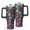Colorful Animal Footprints, variant on OBREWU Chihuahua Dog and Flower Tumbler with Handle and Lid,Chihuahua Dog and Flower 40oz Double Wall Vacuum Insulated Tumbler,Cups Gift for Women and Men