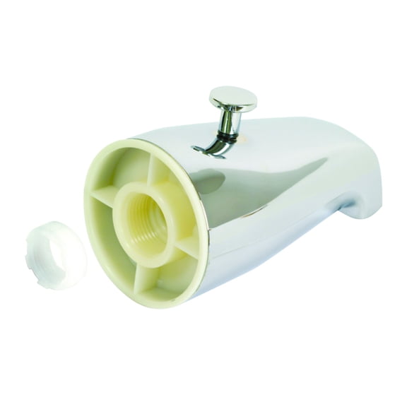 EZ-FLO 15085 Diverter Spout with Face Bushing, 5-1/4 inch, Chrome faucets