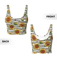thumbnail image 5 of Kdxio Cute Sunflowers Print Workout Crop Tank Top for Women Racerback Yoga Tank Tops Athletic Sports Shirts Exercise Undershirts, 5 of 9