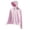 Pink, variant on Womens Zipper Hoodie Sun Shirts Top Long Sleeve Sun Protection Sunwear Coats Upf 50+ Sun Protection Uv Fishing Clothes Large Brim Detachable M-XXL