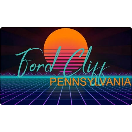

Ford Cliff Pennsylvania 4 X 2.25-Inch Fridge Magnet Retro Neon Design