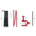 thumbnail image 4 of Soporte de linterna de mesa para acampar, poste de lámpara plegable, soporte para , palo portátil individual Estaca roja única Cola soporte de linterna al aire libre, 4 of 4