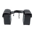 thumbnail image 2 of Vintage Saddlebags for Motorcycle Universal PU Waterproof Large Capacity Saddle Bags Black, 2 of 8