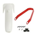 thumbnail image 4 of yeacher G30 Max Electric Scooter Rear Mudguard Kit with Red Bracket, Tail Light, and Hook - White ABS+PC, Lightweight & Durable, Enhances Ride Safety, 4 of 6