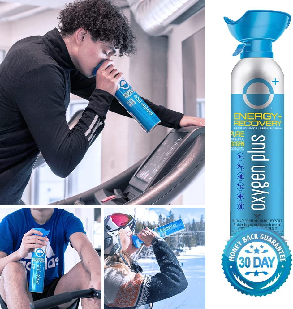 Oxygen Plus – O+ Biggi 18 Pack | Portable Oxygen Can | 99.5% Pure O2 | 50+ Uses per 11 Liter Canister