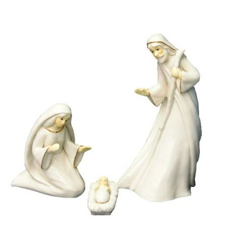 Kurt Adler Porcelain Holy Family Set 3Pc