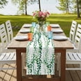 thumbnail image 4 of Table Runners 36 Inches Long Dress Scarves, Green Weeping Eucalyptus Farmhouse Kitchen/Dining Table Runner, Short Coffee Tablerunners, Spring Summer Country Leaves 13x36 Inch, 4 of 9