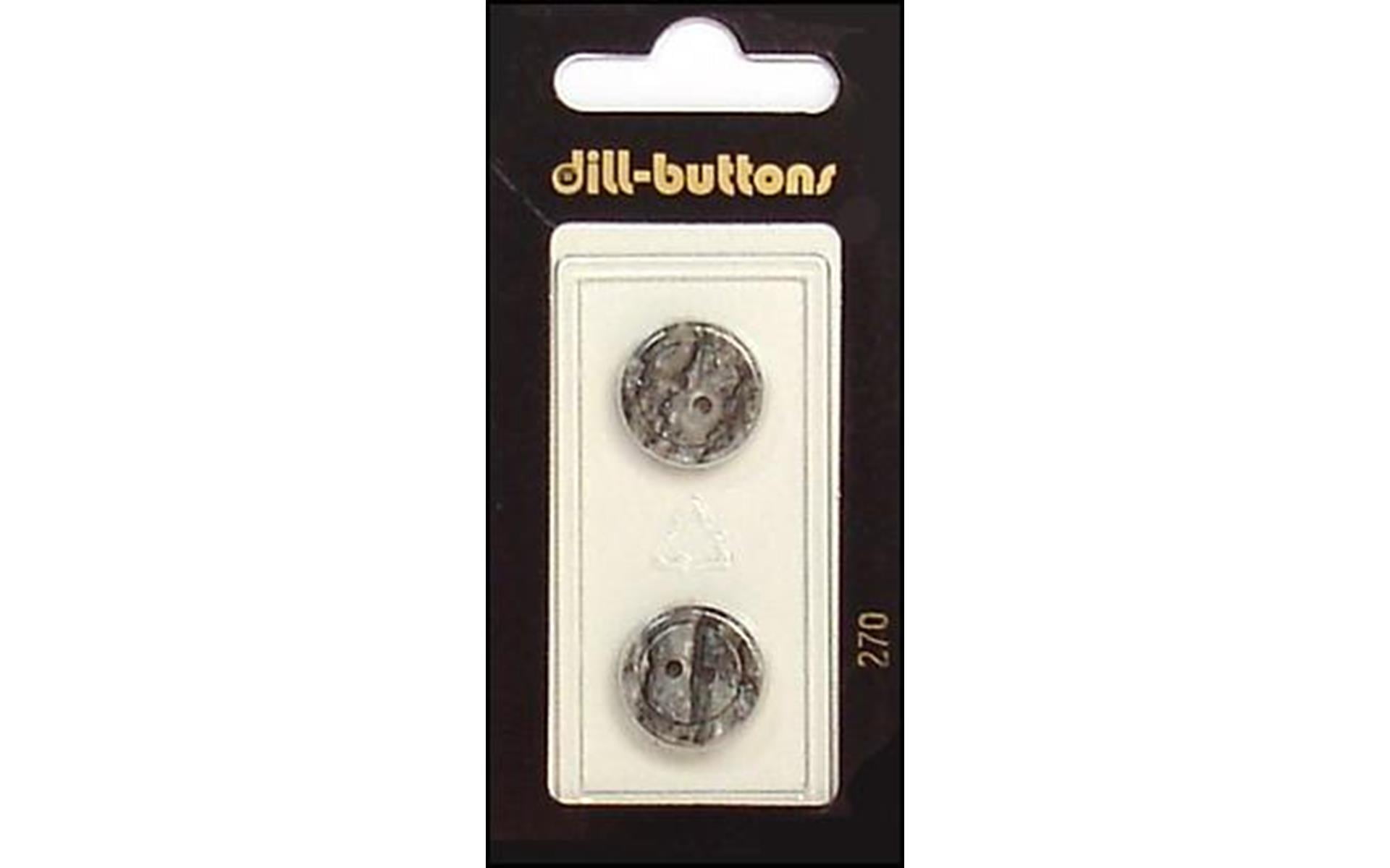Dill Buttons 20mm 2pc 2 Hole Grey - Walmart.com