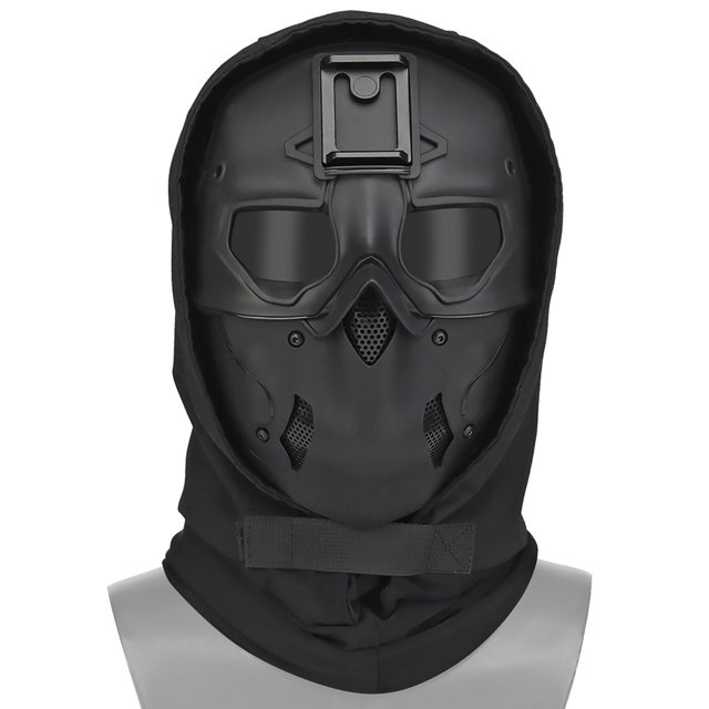 Máscara Transpirable Airsoft Protector Facial Ligero para Al Aire Libre