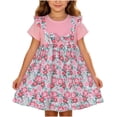 thumbnail image 3 of Piuwrlz Back to School Dresses Girls Uniform Preppy Dress Comfortable A-Line Princess Skirts Beige Size 5-6 Years, 3 of 9