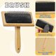 thumbnail image 4 of 2Pcs Wooden Wool Carders, for Wool, Fibers, , , Wooden Wool Carders Brush for Wool Felting Spinning Crafts, 4 of 5