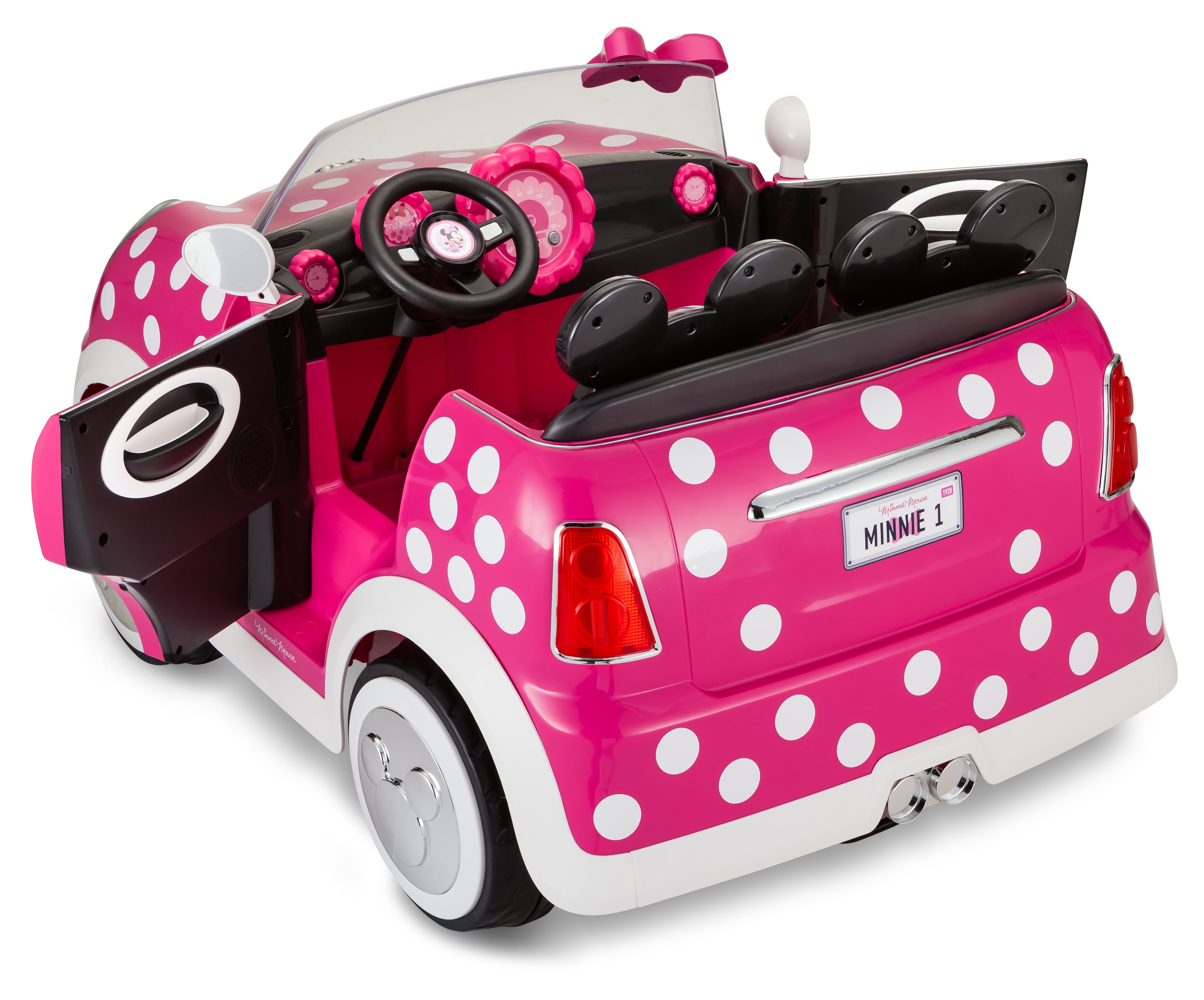 Kids Ride On Toys 12-Volt Minnie Mouse Hot Rod Coupe Car Electric 4Wheel Battery | eBay