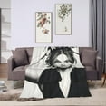 thumbnail image 4 of Blanket Millie Bobby Brown Soft and Comfortable Warm Fleece Throw Blankets Yoga Blankets Beach Blanket Picnic Blankets Gift for Dorm room office decor Sofa Bed Camping Travel All Season, 4 of 6