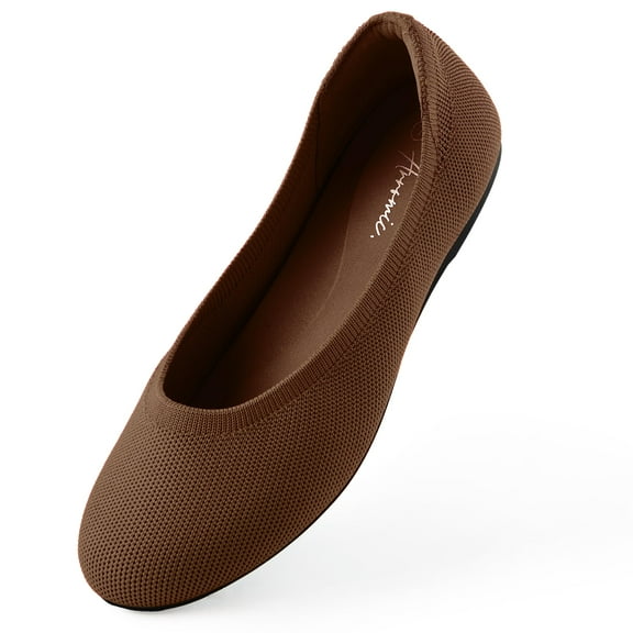 Arromic Flats Round Toe Knit  Shoes Comfortable Soft Slip on Dressy Ballet Flats 6.5