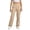 Khaki, variant on Girls Uniform Pants Elastic Waist Straight Leg Boys Slim Fit Unisex Navy School Uniform Pants Girls Back to School Clothes Size 4-18 Years