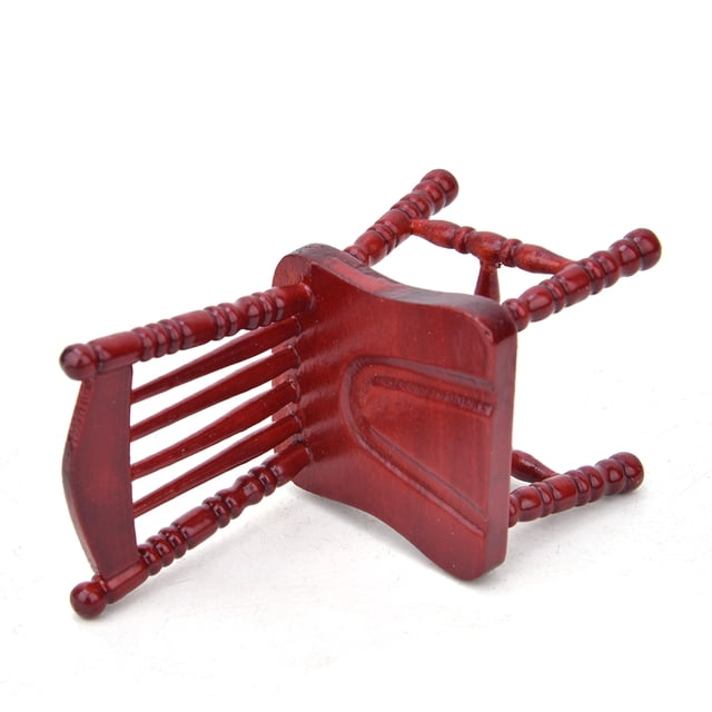 Sillas de Juguete, Diseño Vívido Duradero 4.2x4.2x7.8cm Silla de Muñeca Madera para Niños