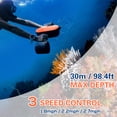thumbnail image 4 of Propulsor Submarino Geneinno S2 - Motor 350W, 1.2m/s Velocidad Máxima, Batería de 60 Minutos, Profundidad 30m, Compatible con Cámaras Deportivas, Seguridad Infantil, Control por App, Carga Rápida, 4 of 6