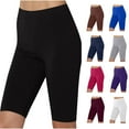 thumbnail image 6 of Plus Size Workout Shorts for Women, Women Stretch High Waist Yoga Pants, Capri Leggings Knee Length, Tummy Control Athletic Yoga Shorts, Fitness Running Shorts Biker Shorts Gray M, 6 of 6